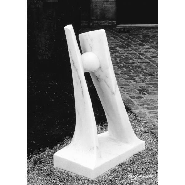 Enfants - white carrara marble 1984